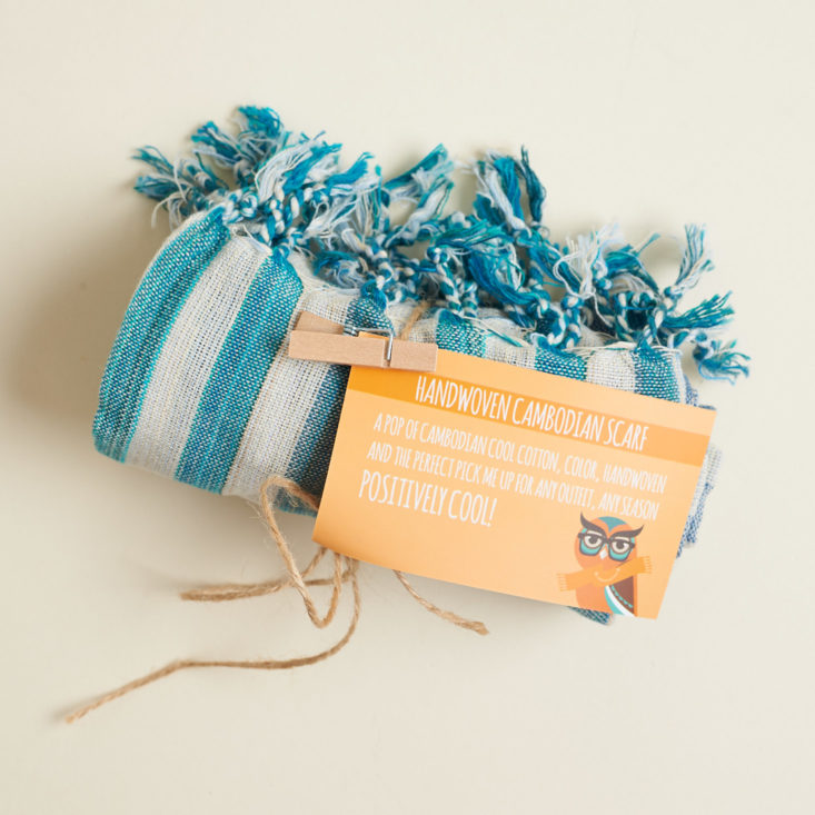 The Positive Package November 2018 scarf