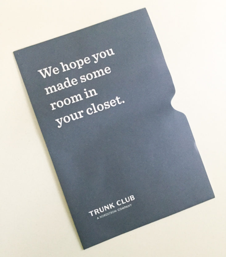 Trunk Club October 2018 - Booklet Front 1