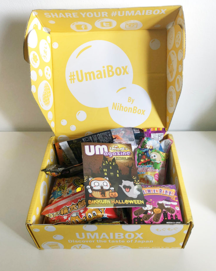 Umai Box October 2018 - Box Open Front