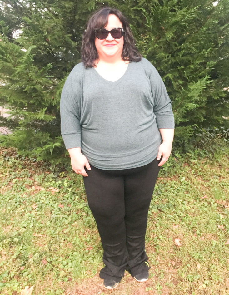 Wantable Style Edit Subscription Review October 2018 - Hacci Elbow Sleeve Top by W. by Wantable Front