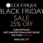 Last Day! Cocotique Black Friday Sale – 25% Off Subscriptions & Past Boxes!