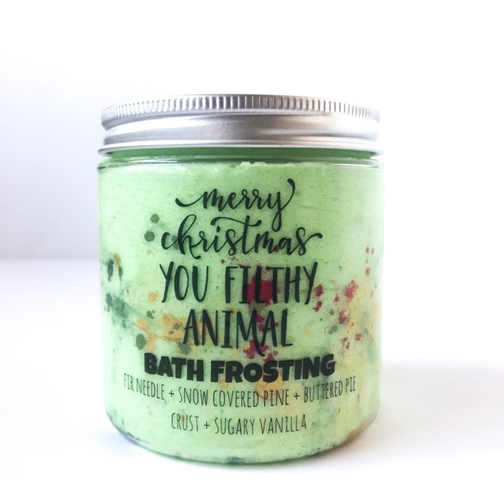 Ahhh Sugar Sugar November 2018 - Merry Christmas Ya Filthy Animal! Bath Frosting Front