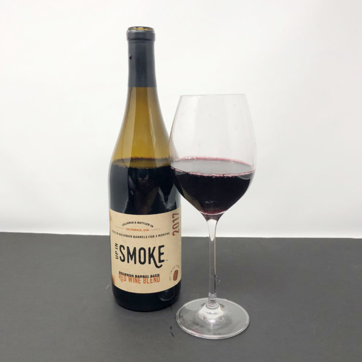 Bright Cellars Win December 2018 - UP IN SMOKE RED BLEND 2017 Front