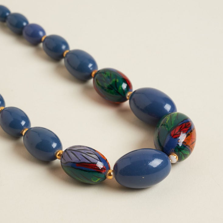 CHC Vintage marbled bead necklace