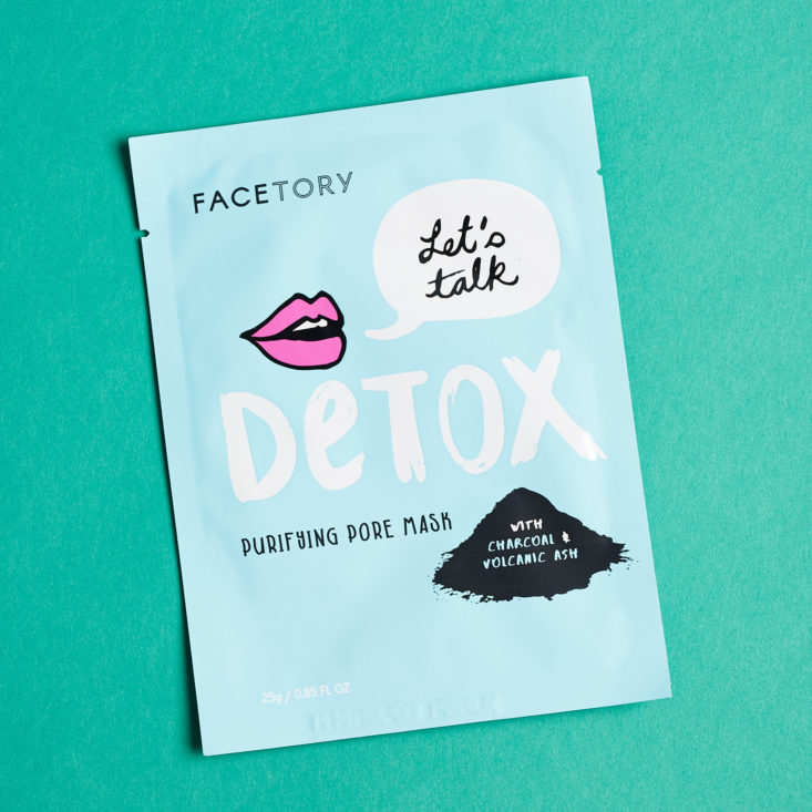 Facetory 4 Ever Fresh December 2018 - Detox- Purifying Pore Mask Front Top