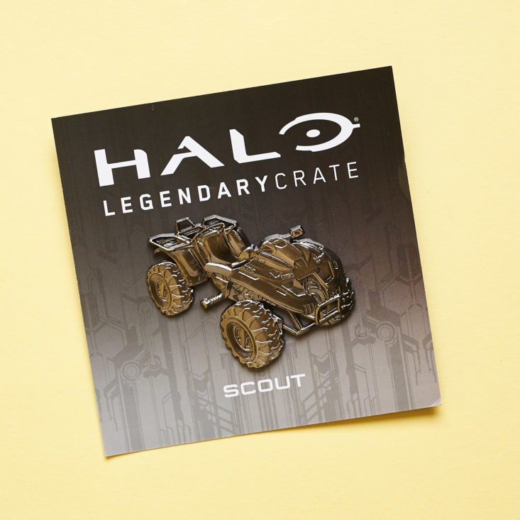 Halo Legendary Crate November 2018 - Mongose Pin Info Card Top