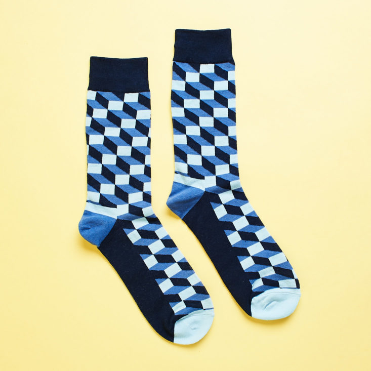 Harrison Blake December 2018 - Geometric Socks Side 1 View