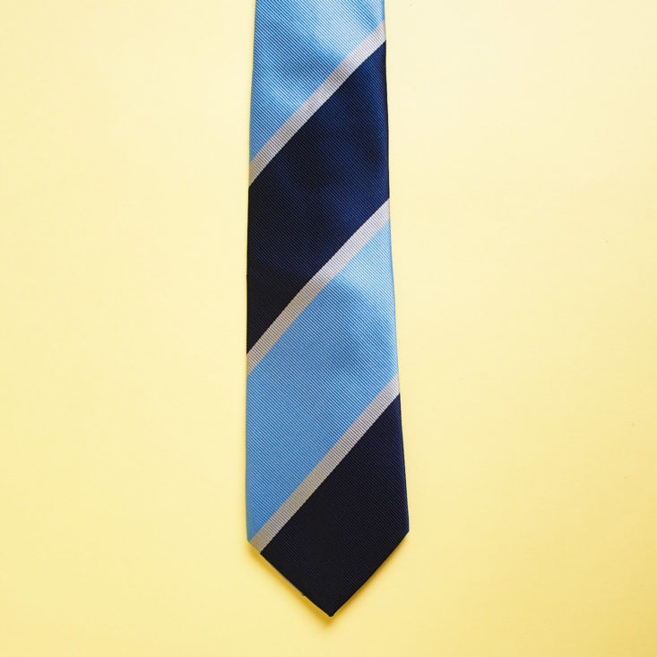 Harrison Blake December 2018 - Ice Stripes Necktie Down View