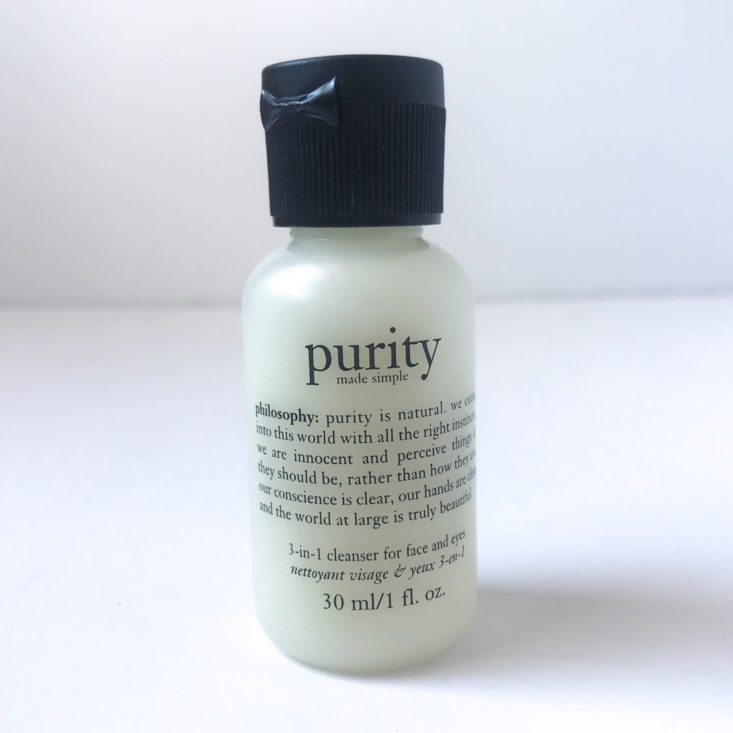 Influenster Philosophy Purity Facial Cleanser Front