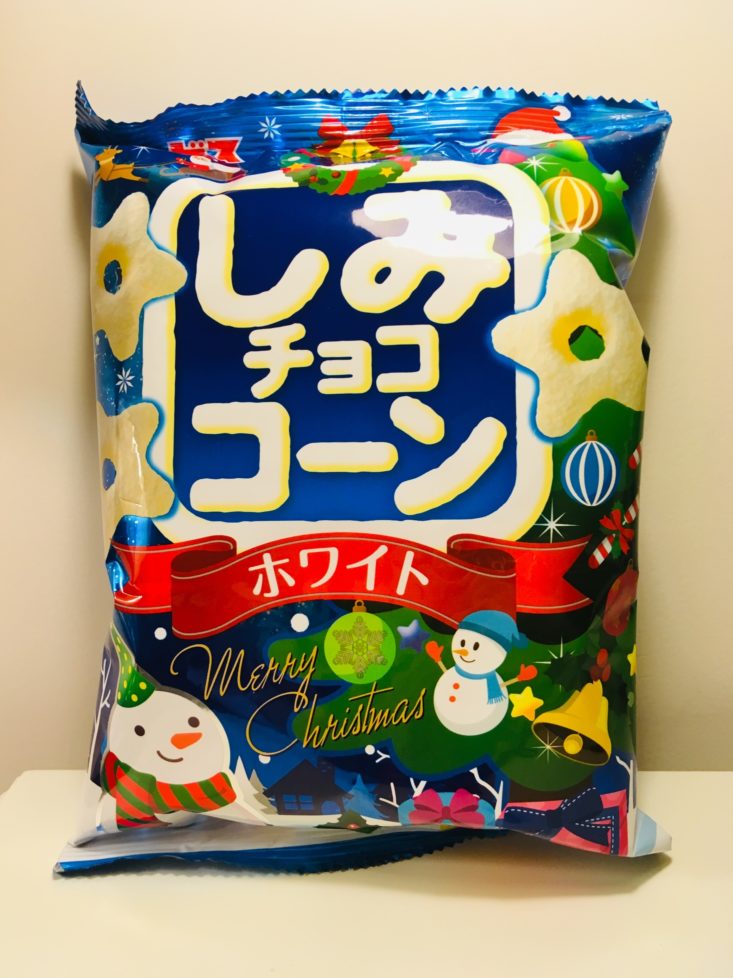 Japan Candy Box December 2018 -Ginbis Shimi Christmas Choco Corn Snacks Pouch Front