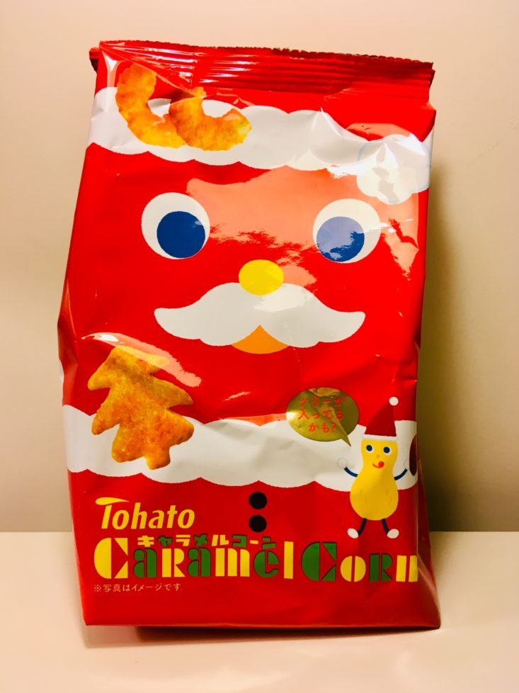 Japan Candy Box December 2018 - Tohato Christmas Caramel Corn Pouch Front