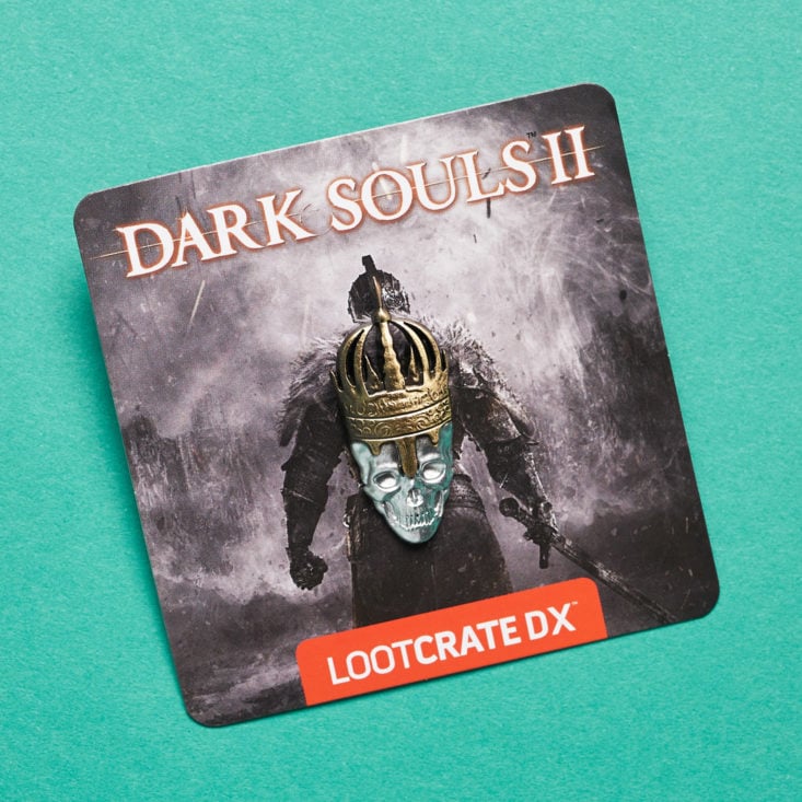 Loot Crate DX Cursed October 2018 - Dark Souls Pin Card Top