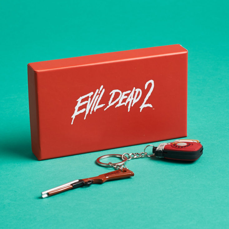Loot Crate DX Cursed October 2018 - Evil Dead 2 Keychain With Case Front