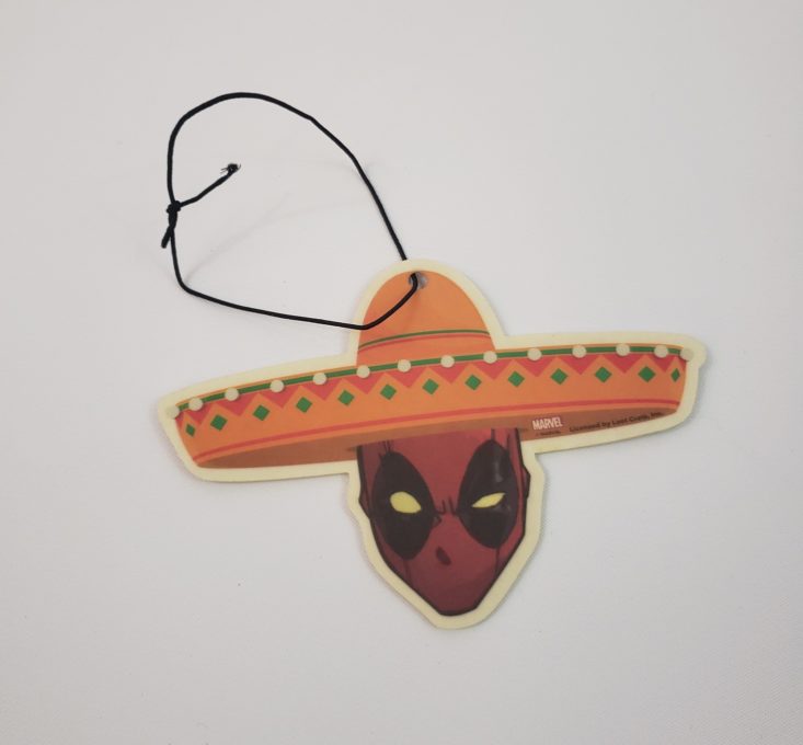 Loot Remix Review December 2018 - Horchata Scented Deadpool Air Freshener Open Top