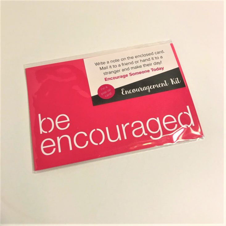 Loved + Blessed “Faithful” January 2019 - Encouragement Kit Encouragement Card 1 Top