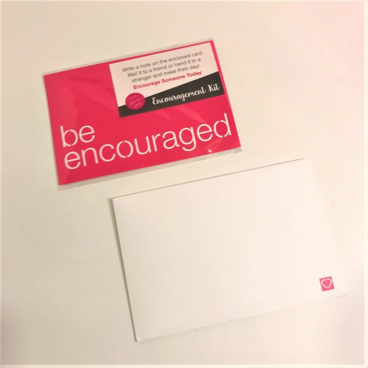 Loved + Blessed “Faithful” January 2019 - Encouragement Kit Encouragement Card 5 Top