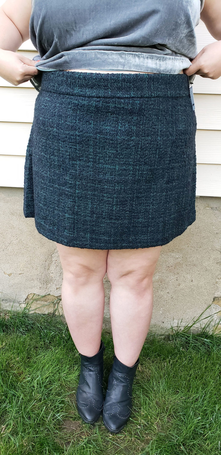 Nordstrom Trunk Box October 2018 - Tweed Miniskirt by Leith back 1