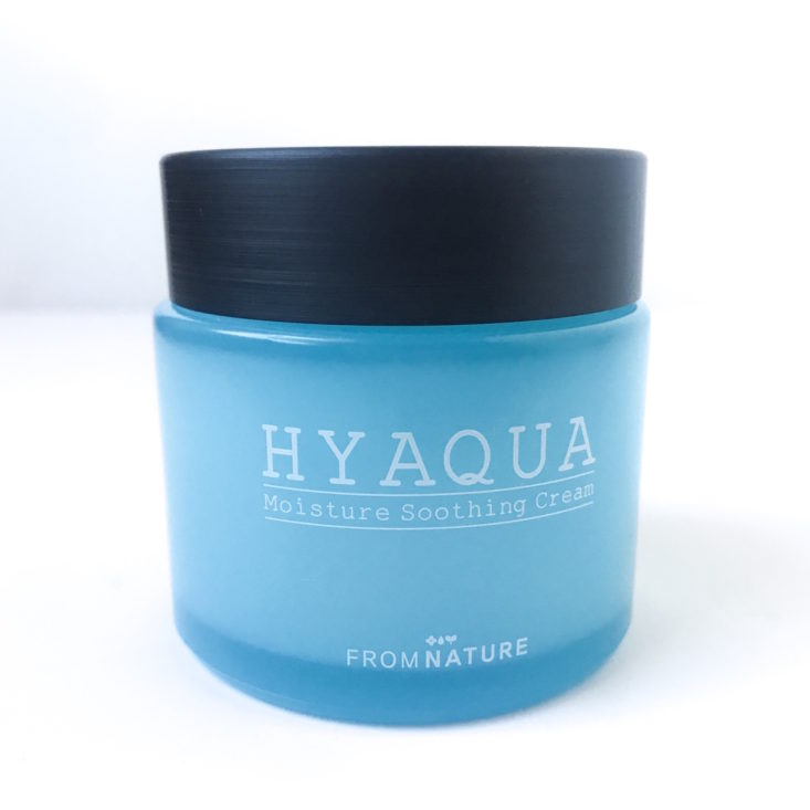 PinkSeoul Box November 2018 Review - From Nature Hyaqua Moisture Soothing Cream Front
