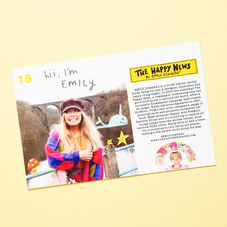 Quirky Crate artist card