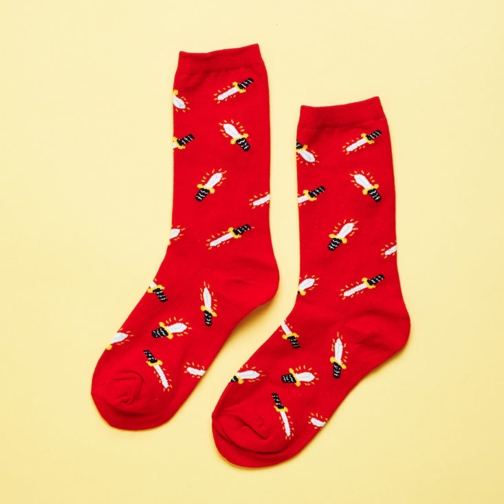 Quirky Crate dagger socks