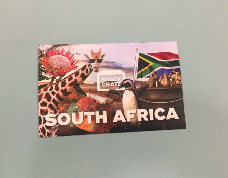 Snack Crate South Africa 2018 - Card Front