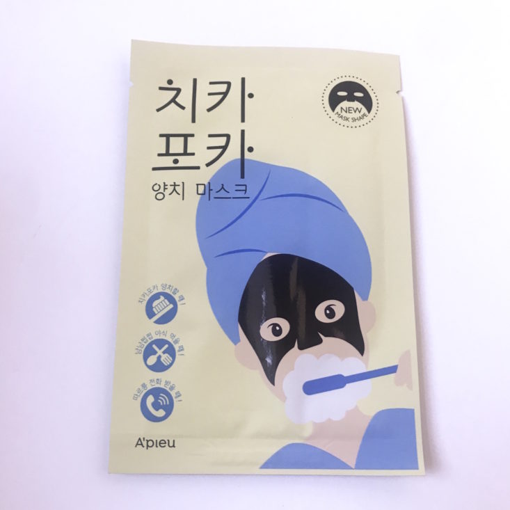 Sooni Mini Pouch November 2018 Review - A’Pieu Chika Poka Toothbrushing Mask Top