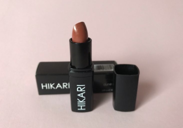 Sweet Sparkle Makeup November 2018 - Hikari Cosmetics Lipstick in Dune Front