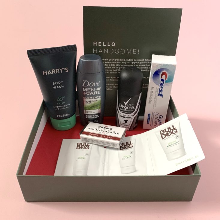 Target Men’s Beauty Box December 2018 - All Products Top