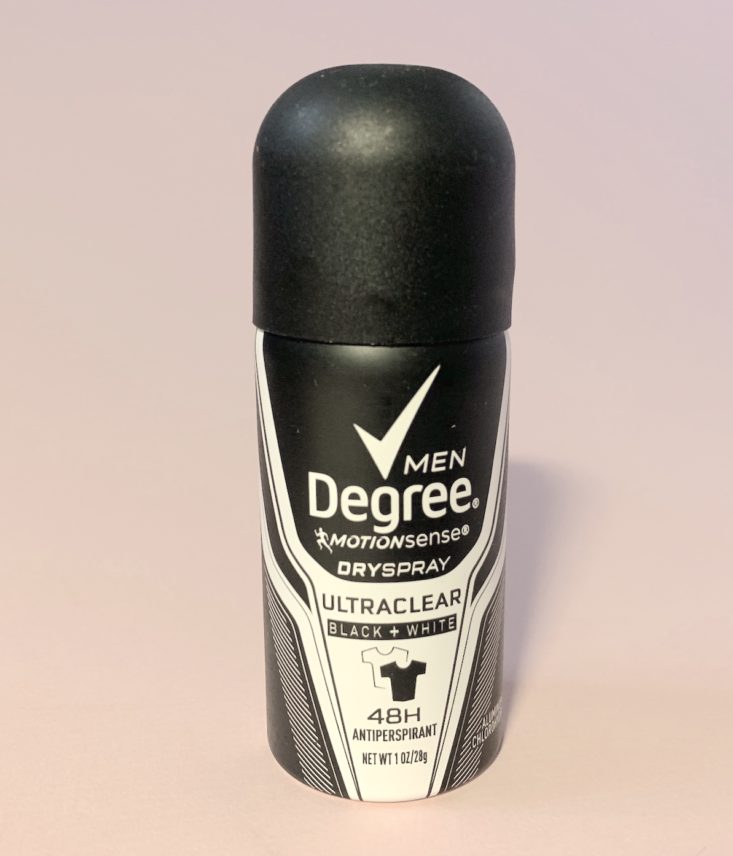 Target Men’s Beauty Box December 2018 - Degree for Men Black & White UltraClear Antiperspirant Front