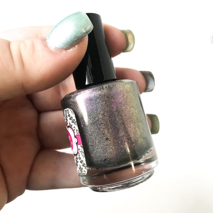 The Holo Hookup December 2018 “Transitioning Into The New Year” - Glisten & Glow in Times Are Changing, 15 mL Back