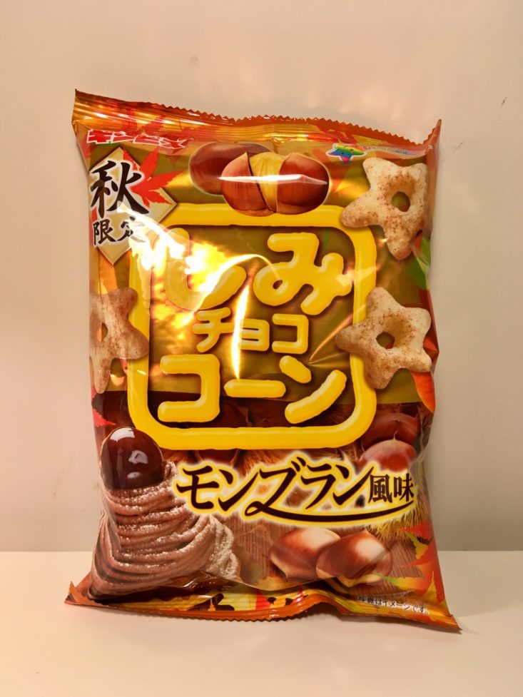 TokyoTreat Classic Review November 2018 - Shimi Choco Corn Mont Blanc Flavor Bag Front