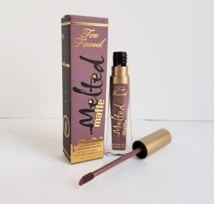 Too Faced 2018 Black Friday Mystery Box melted matte liquid lipstick open