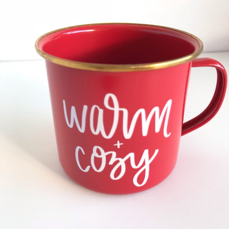 Trendy Memo Subscription Box December 2018 - Warm + Cozy Red Mug