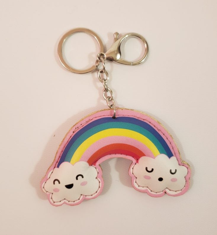 Unicorn Dream Box November 2018 -Smiley Rainbow Keychain Top