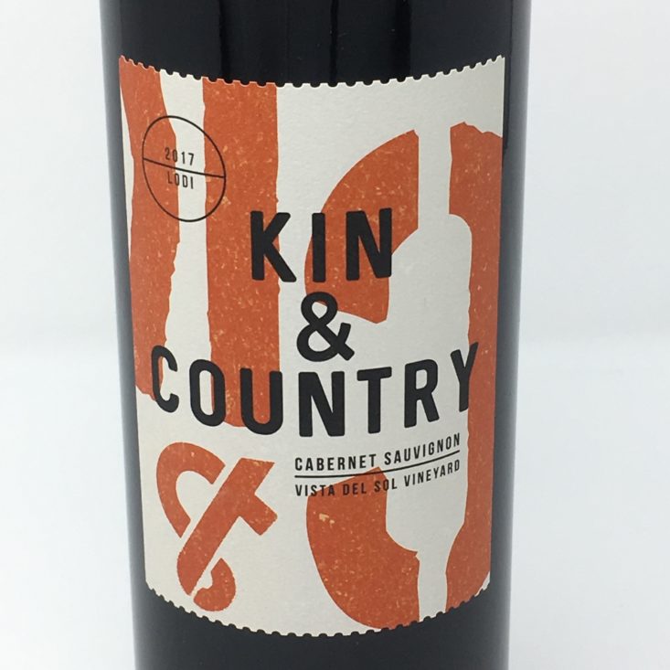 Winc Wine of the Month Review December 2018 - 2017 Kin & Country Cabernet Sauvignon Front