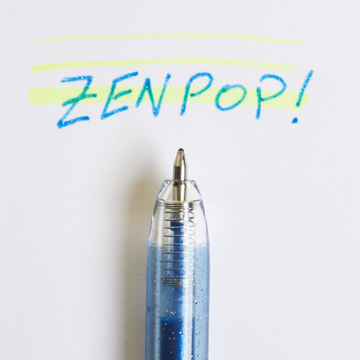 Zenpop Stationery gel pen writing