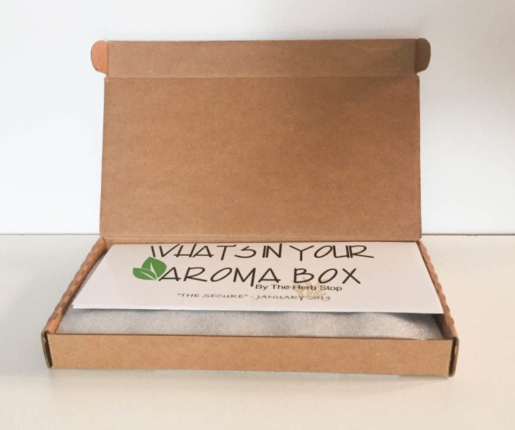 Aaroma Box by Herb Stop the Secure January 2019 - Box Opened Front