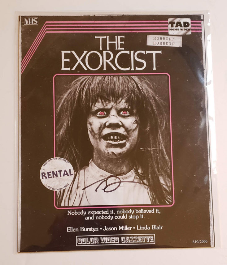 BAM! Horror Box October 2018 - Exorcist VHS Fan Art Collection Print Front 1