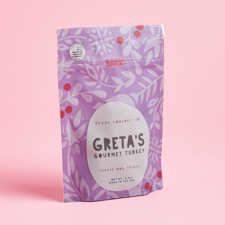 Barkbox January 2019 - Greta's Gourmet Turkey Front