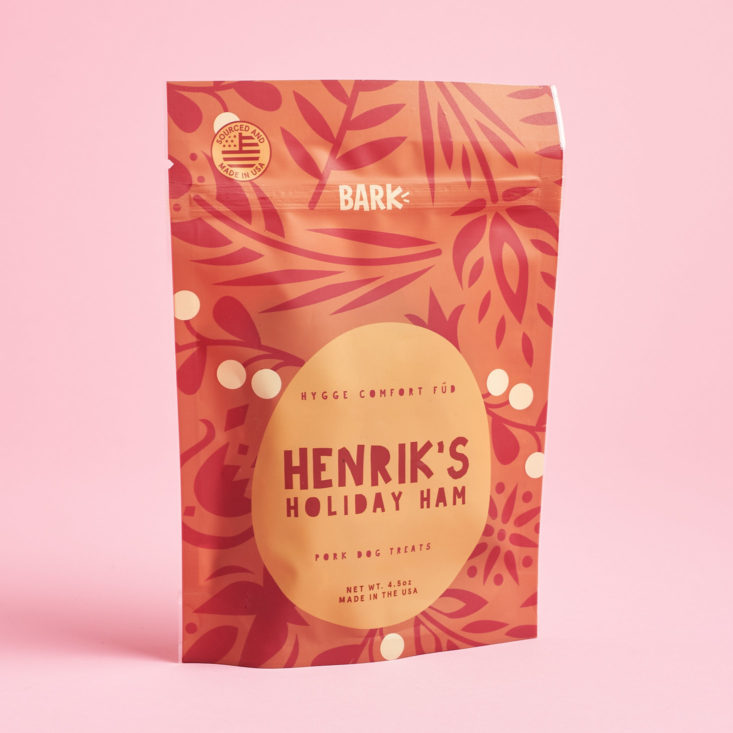 Barkbox January 2019 - Henrik's Holiday Ham Front