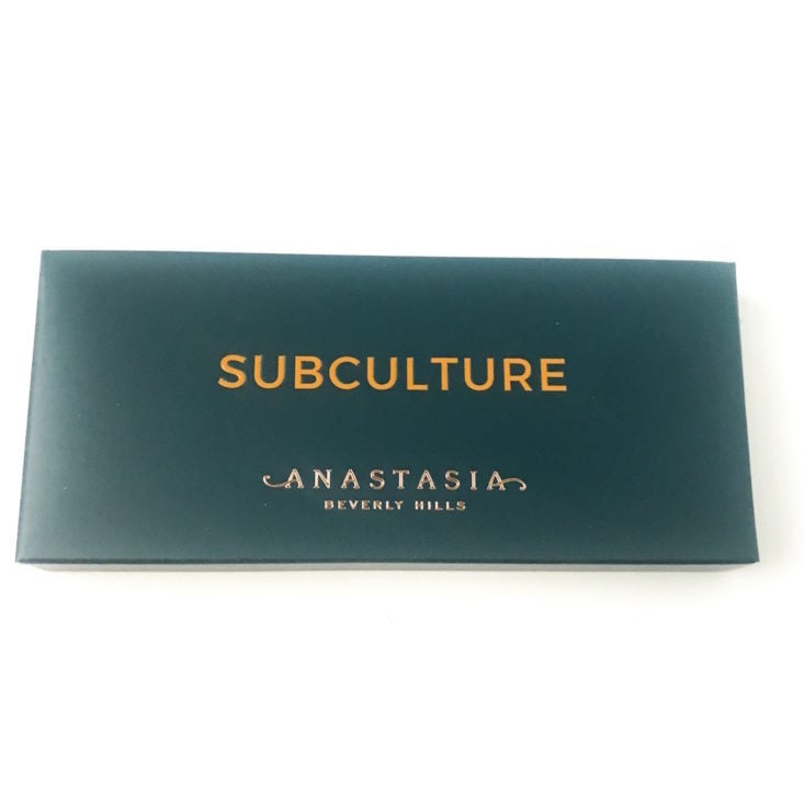 Beautylish Lucky Bag January 2019 - Anastasia Beverly Hills Subculture Palette Frot 1