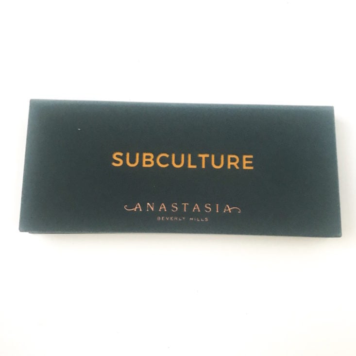 Beautylish Lucky Bag January 2019 - Anastasia Beverly Hills Subculture Palette Frot 2