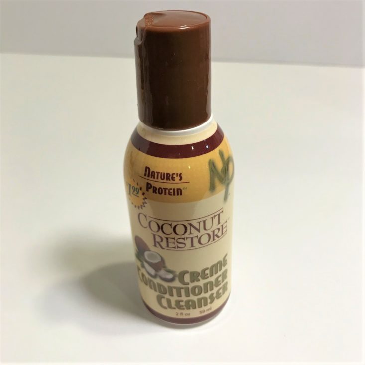 Cocotique “Restore & Renew” January 2019 - Coconut Restore Cream Conditioning Cleanser Co-Wash Front
