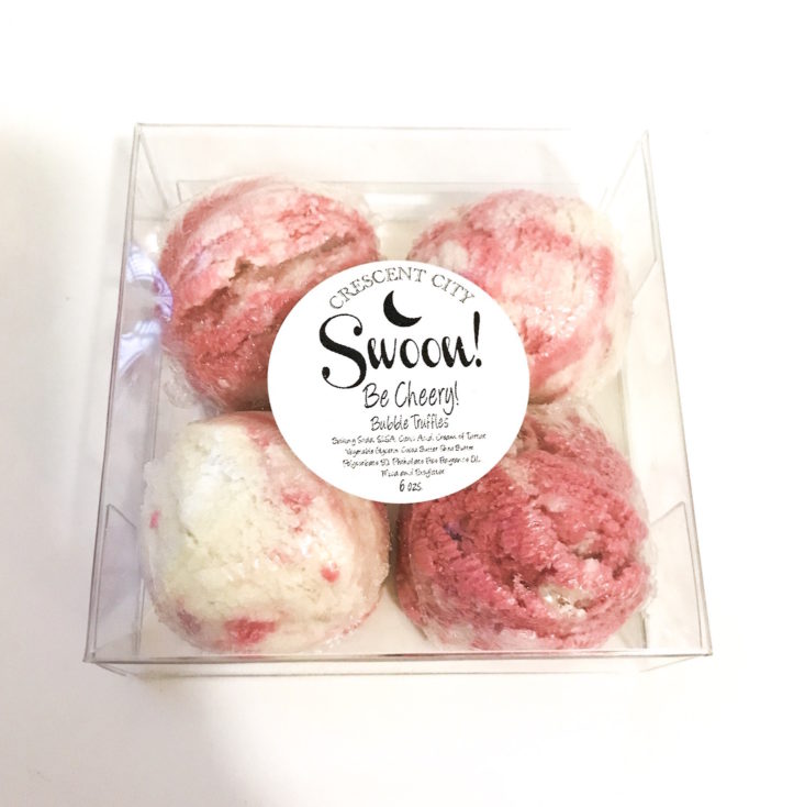 Crescent City Swoon December 2018 - Be Cheery Bubble Truffles Inside Box