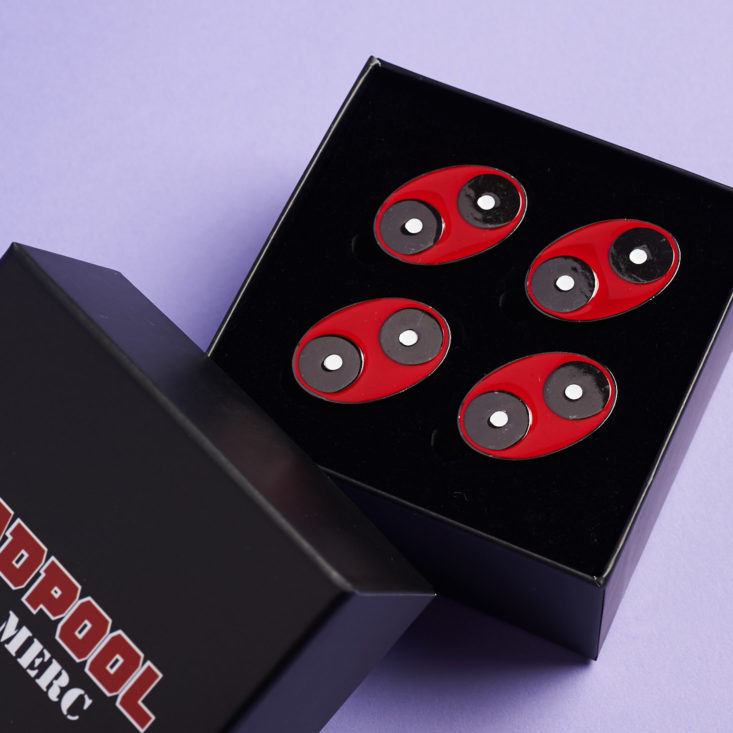 Deadpool Club Merc January 2019 - Deadpool Corps Napkin Ring Set Open Box
