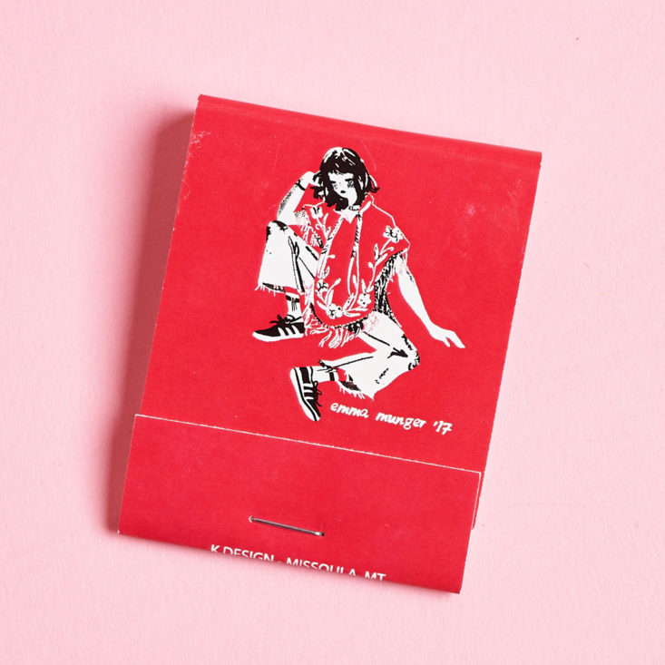 Divine Trash match book red