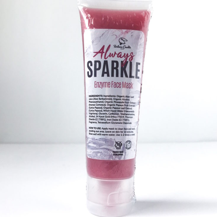 Fortune Cookie Soap “You Were Born To Sparkle” January 2019 - Face Mask