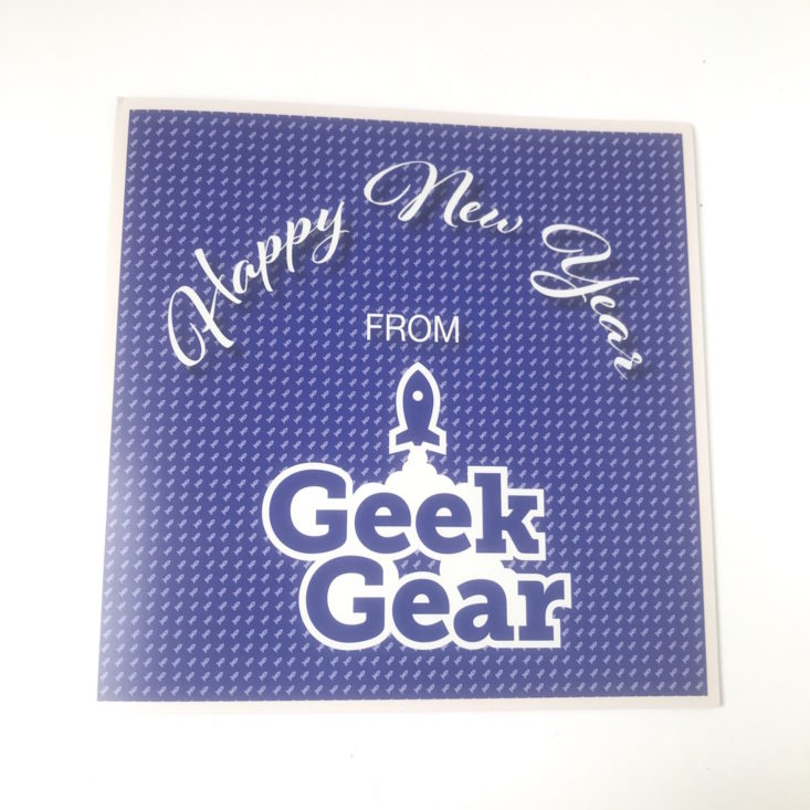 Geek Gear World of Wizardry December 2018 - Gear Card Front