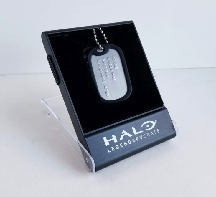 Halo Crate December 18 dog tags