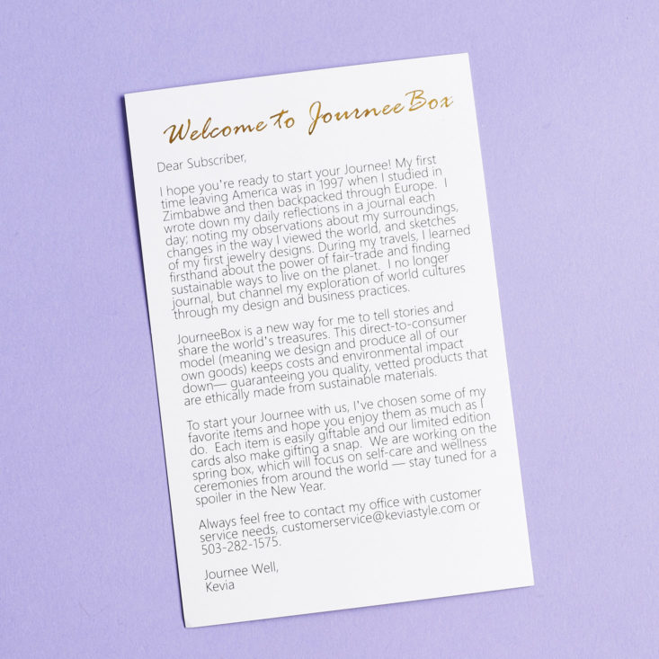Journee Box January 2019 intro card